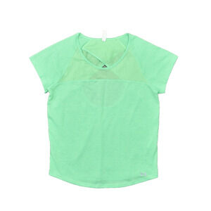 Under Armour Women's Size M Basic Short Sleeve Green Solid Polyester Round Neck